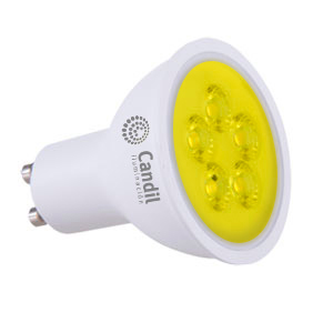 Lamp.led 4.5w GU10 amarilla